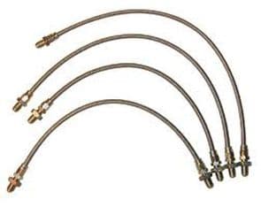 Braided Brake Line, Male to Male - 3/8"