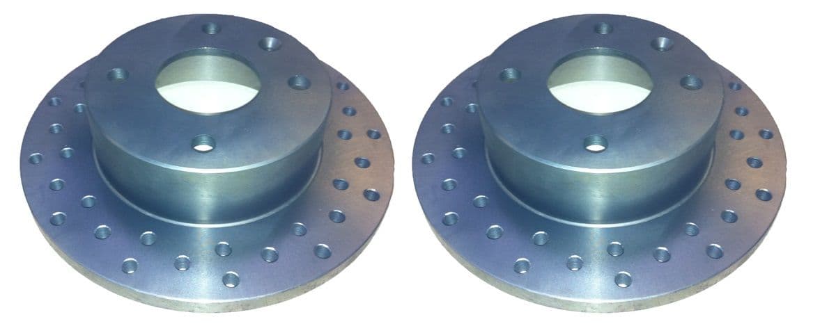 Escort 'Solid' Drilled Brake Discs - 0.8kg Saving