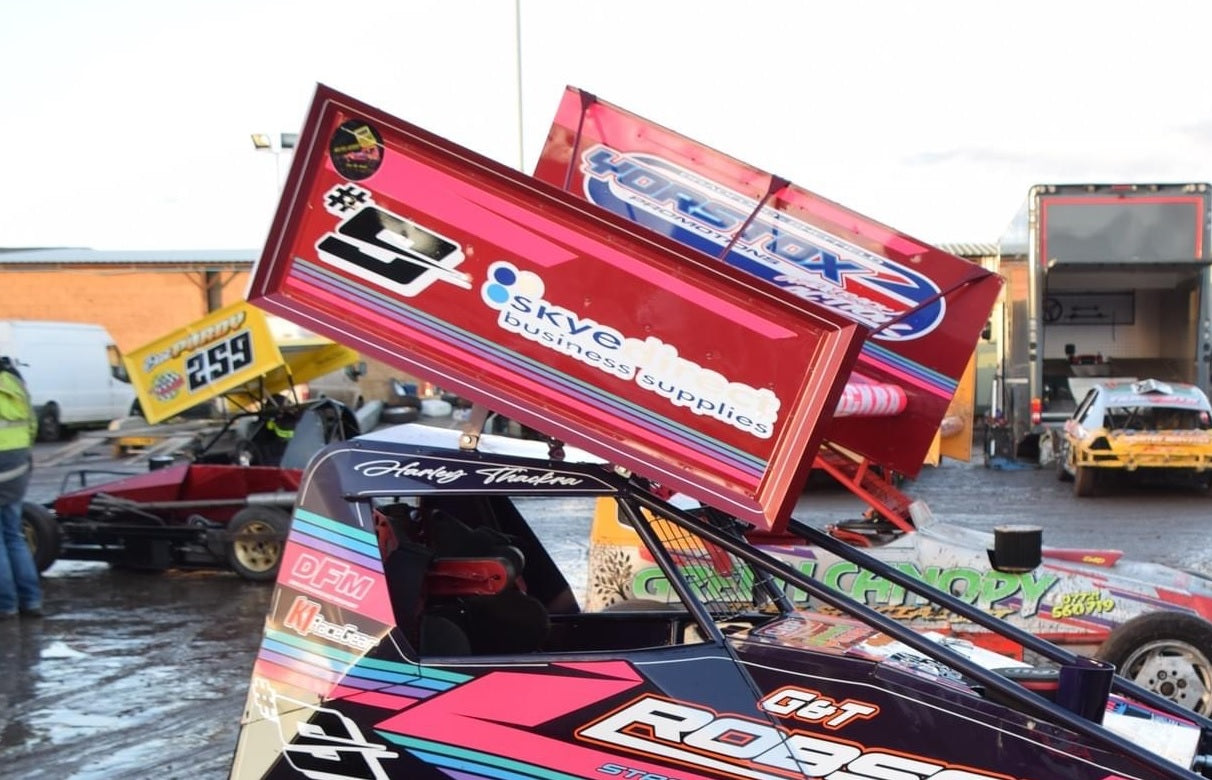 2026 Spec BriSCA F2 Lightweight Aerofoil - Double large Endplate