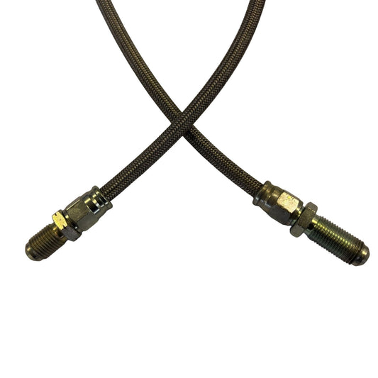Braided Brake Line, Male Bulkhead to Male - M10