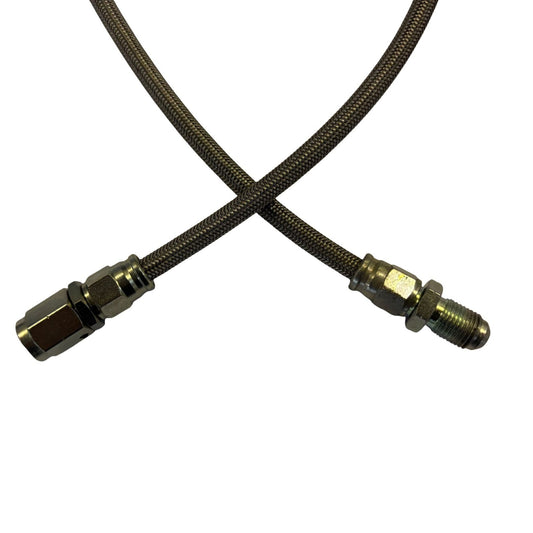 Braided Brake Line, Male to Female - M10