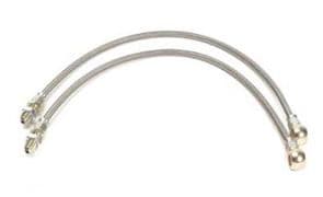 Braided Brake Hose, Bulkhead to Caliper - Male Concave