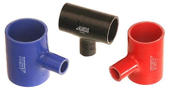 Silicone T-Pieces - 25mm to 76mm ID